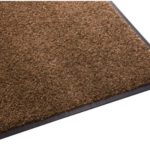 Guardian Platinum Series Indoor Wiper Floor Mat, Rubber with Nylon Carpet, 3’x4′, Brown