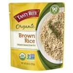Tasty Bite Organic Brown Rice 8.8 Ounce (Pack of 6), Organic Whole Grain Brown Rice, Fully Cooked, Ready to Serve, Microwaveable, Vegan Gluten-Free No Preservatives