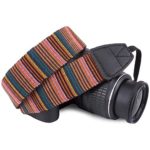 Wolven Pattern Stripe Camera Neck Shoulder Strap Belt Compatible for All DSLR/SLR/Men/Women etc, National Style 03
