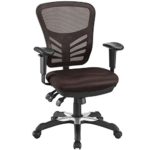 Modway Articulate Ergonomic Mesh Office Chair in Brown