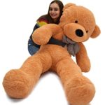 WOWMAX Light Brown 6 Foot Giant Life Size Teddy Bear Cuddly Stuffed Plush Animals Teddy Bear Toy Doll 71″