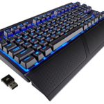 Corsair CH-9145030-NA K63 Wireless Mechanical Gaming Keyboard, Backlit Blue LED, Cherry MX Red – Quiet & Linear