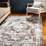 Unique Loom 3134098 Sofia Collection Traditional Vintage Light Brown Area Rug (5′ 0 x 8′ 0), Rectangle