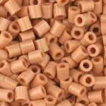 Fuse Beads, 5×5 mm, light brown, medium, 1100 pc