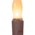 CWI Gifts 50 Count Silicone Lights, Brown Cord