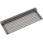 Kraus KRM-11BR Multipurpose Over Sink Roll-Up Dish Drying Rack, Matte Brown