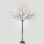 GOJOOASIS 8 Feet Cherry Blossom Lighted Tree 600 LED Lights Warm White for Christmas Tree, Party, Wedding, and More Festival Decoration Indoor and Outdoor Use
