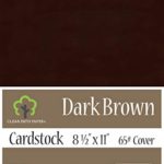 Dark Brown Cardstock – 8.5 x 11 inch – 65Lb Cover – 100 Sheets