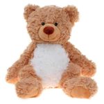 WILDREAM Plush Teddy Bear Stuffed Animal Light Brown and White, 8.6 Inches