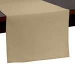 Ultimate Textile 14 x 72-Inch Polyester Table Runner Camel Light Brown
