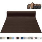 Gorilla Grip Original Smooth Top Slip-Resistant Drawer and Shelf Liner, Non Adhesive Roll, 20 Inch x 20 FT, Durable Kitchen Cabinet Shelves Liners for Kitchens Drawers and Desks, Brown