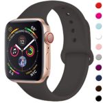 TIMTU Sport Band Compatible with Apple Watch 38mm 40mm,Waterproof Strap Compatible with iWatch Series 4 3 2 1 for Women Men, S/M Dark Brown