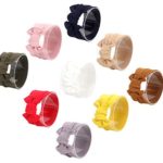 Baby Girls Elastic Soft Hair Band Infant Bow Headbands Turban (15.0 inches, A-9 Pack white&Pink&Red&yellow&Navy Blue&green&brown&Khaki&Purple gray)