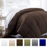 Beckham Hotel Collection 1600 Series – Lightweight – Luxury Goose Down Alternative Comforter – Hotel Quality Comforter and Hypoallergenic – Full/Queen – Brown