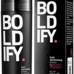 BOLDIFY Hair Fibers for Thinning Hair (ASH BROWN) 100% Undetectable Natural Fibers – Giant 28g Bottle – Completely Conceals Hair Loss in 15 Seconds