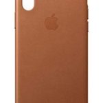 Apple Leather Case (for iPhone Xs) – Saddle Brown