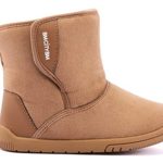 BMCiTYBM Toddler Snow Boots Girls Boys Warm Winter Fur Lined Lightweight Shoes Brown Size 10 (Infant/Toddler/Little Kid)