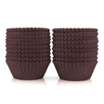 300Pcs Brown Cupcake Liners Greaseproof Muffin Liners Baking Paper Cups Standard Size Cupcake Liner for Baking Muffin and Cupcake, Brown Color