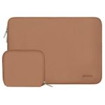 MOSISO Water Repellent Neoprene Sleeve Bag Cover Compatible with 13-13.3 inch Laptop with Small Case, Brown