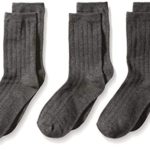Jefferies Socks Big Boy’s Rib Dress Crew Socks (Pack of 3)