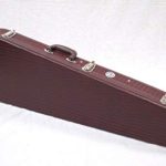 Allen Eden Dark Brown Hard Shell Electric Guitar Case for Strat & Tele Guitars (EC-260, Dark brown)