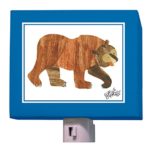 Oopsy Daisy Eric Carle’s Brown Bear Night Light, Blue/Brown, 5″ x 4″