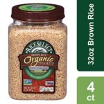 RiceSelect Organic Texmati Brown Rice, 32-Ounce Jars, 4-Count