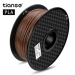 TIANSE Coffee PLA 3D Printer Filament, 1 kg Spool, 1.75 mm, Dimensional Accuracy +/- 0.03 mm