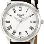 Tissot Men’s T0334101601300 T-Classic Dream White Dial Brown Leather Strap Watch