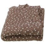Newborn Photography Props Newborn Wraps Baby Photo Blanket, Basket Layer Filler Backdrops Dot Pattern Pretty Breathable Acrylic 29.5X19.7 Inch Light Brown