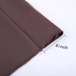 10 ft x 10 ft Wrinkle Free Brown Backdrop Curtain Panels, Polyester Photography Backdrop Drapes, Wedding Party Home Decoration Supplies