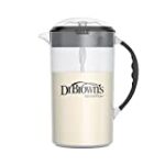Dr. Brown’s Baby Formula Mixing Pitcher with Adjustable Stopper, Locking Lid, & No Drip Spout, 32oz, BPA Free, Black
