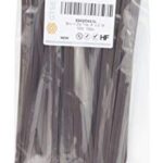 GTSE 8 Inch Brown Zip Ties, 100 Pack, 50lb Strength, UV Resistant Strong Nylon Cable Ties, Self-Locking 8″ Tie Wraps