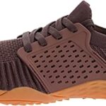 WHITIN Women’s Low Zero Drop Shoes Minimalist Barefoot Trail Running Camping Size 9-9.5 Wide Toe Box for Female Lady Fitness Gym Workout Sneaker Tennis Lightweight Walking Athletic Brown Gum 40