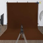 ISSUNTEX 6X9 ft/1.8X2.7 Meters Brown Background Photo Backdrop, Photo Studio, Collapsible High Density Screen for Video Photography and Television
