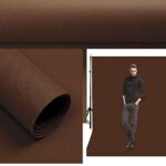 MEETSIOY 5x7ft Non-Woven Fabric Backdrop Brown Photography Background Studio Props Photo Booth YouTube Backdrop KFWMT001