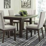Signature Design by Ashley Dellbeck Rectangular Dining Room Extending Table, Dark Brown