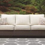 Signature Design by Ashley Paradise Trail Sofa with Cushion, Medium Brown