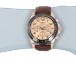 Invicta Men’s 10711 Speedway Chronograph Rose Dial Brown Leather Watch