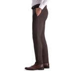 Kenneth Cole REACTION Men’s Slim Fit Moisture-Wicking Dress Pant, Brown, 34Wx32L