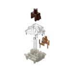 kutethy Gateron G Brown Pro Switches Pre-lubed 3pin RGB SMD Tactile for Gaming Mechanical Keyboard (72 Pcs, Brown)