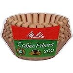 Melitta 8-12 Cup Basket Coffee Filters, Natural Brown, 200 Count (Pack of 6, 1200 Total Filters)