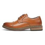 Bruno Marc Boy’s SBOX211K Dress Oxford Formal Lace-Up Shoes, Brown, Size 1 Little_Kid