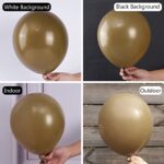 PartyWoo Retro Brown Balloons, 50 pcs 12 Inch Coffee Brown Balloons, Dark Brown Balloons for Balloon Garland as Party Decorations, Birthday Decorations, Wedding Decorations, Baby Shower Decorations