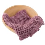 Zeroest Baby Photography Props Basket Braid Wool Wrap Newborn Photo Shoot Baskets Filler Posing Stuffer Background Blanket (Cmeo Brown)