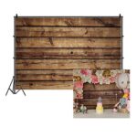 LFEEY 5x3ft Vinyl Wood Backdrops for Photography Rustic Brown Backdrop Vintage Worn Wooden Boards Background Seamless Backdrop Wood Photo Backgrounds Wood Wall Photoshoot Backdrops Photo Studio Props