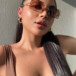 PORADAY Rectangle Sunglasses for Women Men Vintage Rimless Square Sun Glasses Candy Color(Gradient Brown)