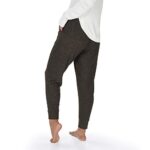 Officially Licensed Zubaz Women’s NFL NFL Women’s Soft Jogger with Vertical Graphic, Cleveland Browns, Size Medium