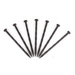 Plastic Edging Nails,8 Inch 30 Count Garden Stakes,Landscape Anchoring Spikes,Spiral Nylon Landscape Stake Nail for Weed Barrier, Artificial Turf(Brown)