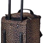 Rockland Rolling Duffel Bag, Brown Leopard, 22-Inch